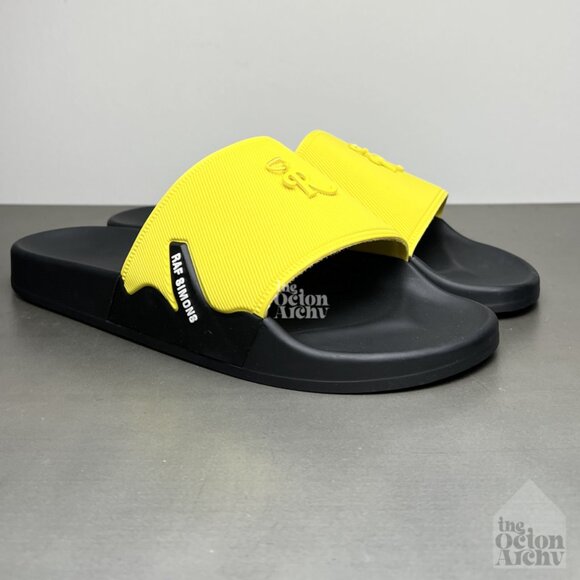 Size 45 EU/12 US Raf Simons Astra Slide \'Yellow Black\' HR810002S 0087 Brand New main image 8